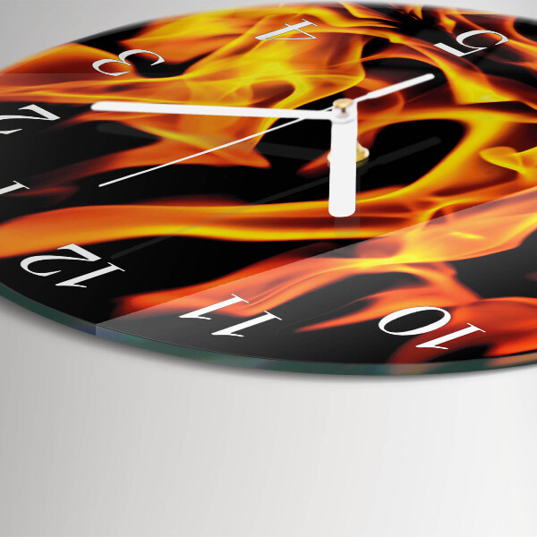 Horloge ronde Feu
