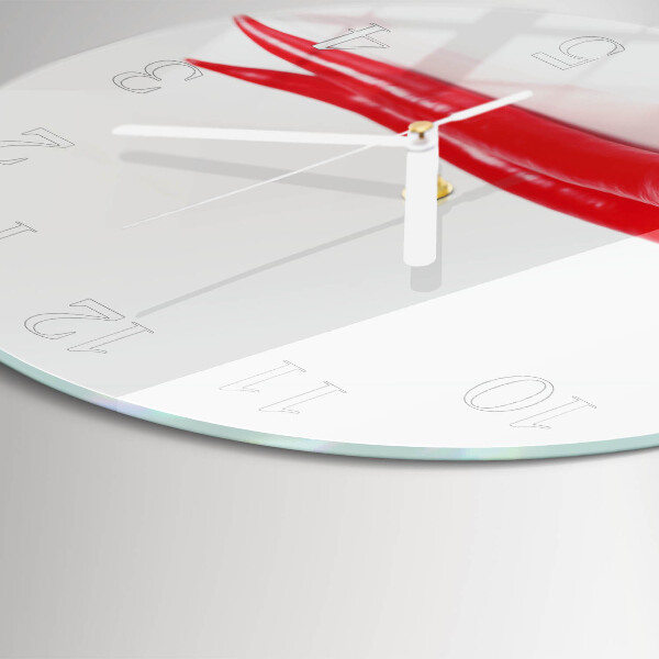 Horloge ronde piments
