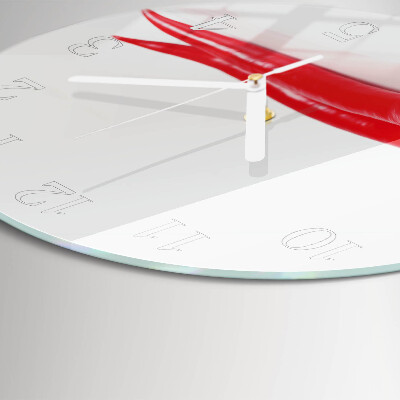 Horloge ronde piments