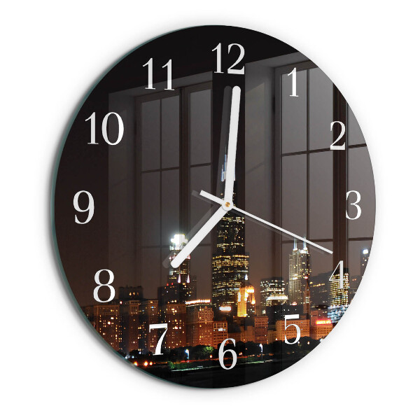 Horloge ronde Nuit de l'Horizon
