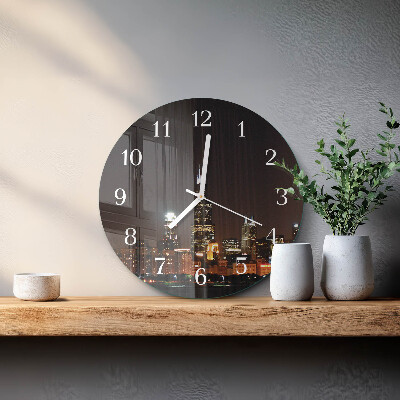 Horloge ronde Nuit de l'Horizon