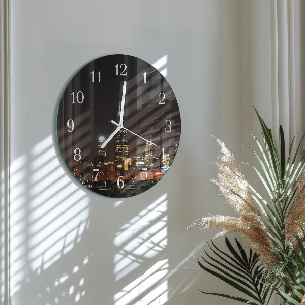 Horloge ronde Nuit de l'Horizon
