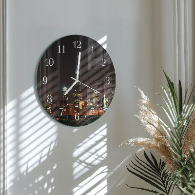 Horloge ronde Nuit de l'Horizon