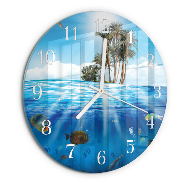 Horloge ronde Île aux Poissons
