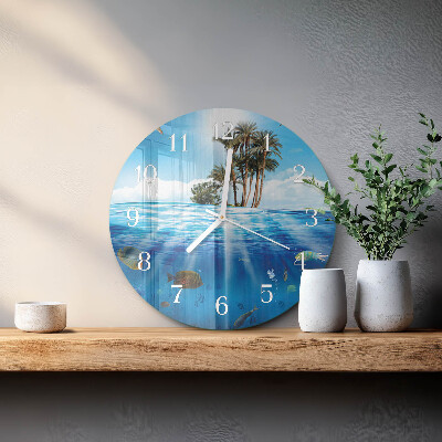 Horloge ronde Île aux Poissons