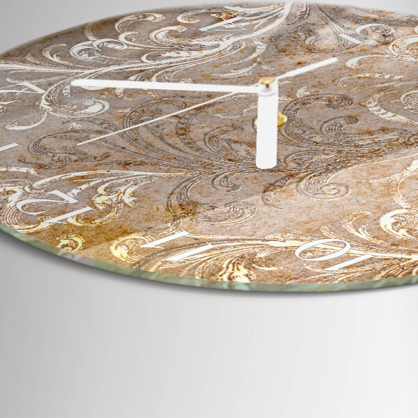 Horloge ronde Motif floral