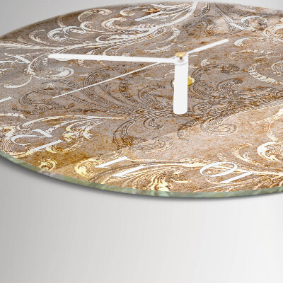 Horloge ronde Motif floral