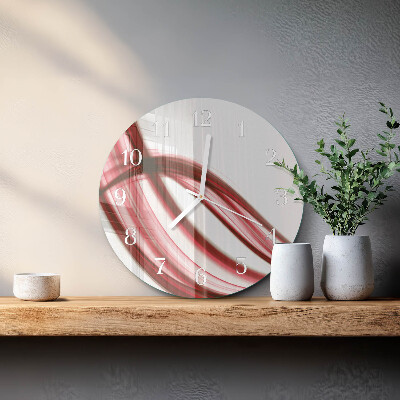 Horloge ronde Lignes abstraites