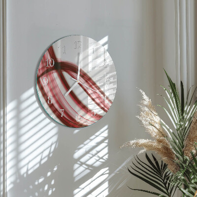 Horloge ronde Lignes abstraites