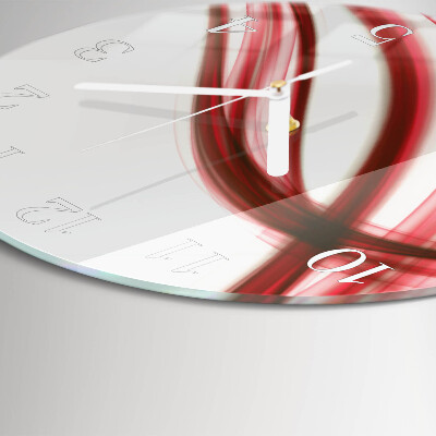 Horloge ronde Lignes abstraites