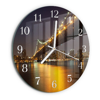 Horloge ronde Pont Horizon