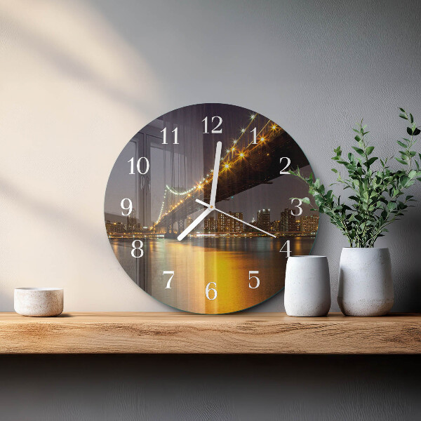 Horloge ronde Pont Horizon