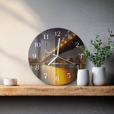 Horloge ronde Pont Horizon