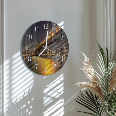 Horloge ronde Pont Horizon