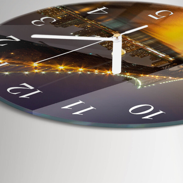 Horloge ronde Pont Horizon