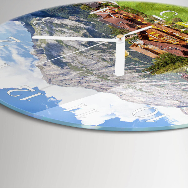 Horloge ronde Montagnes