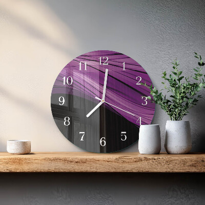 Horloge ronde Abstraction