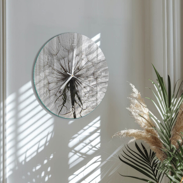 Horloge ronde Pissenlit