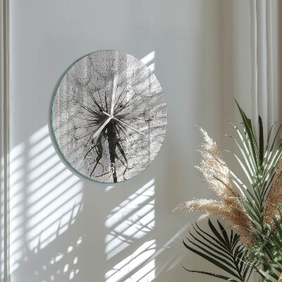 Horloge ronde Pissenlit