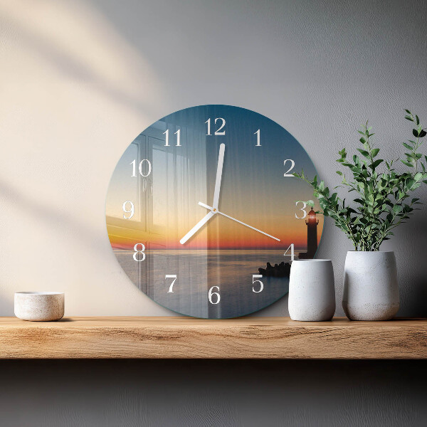 Horloge ronde Phare de la mer