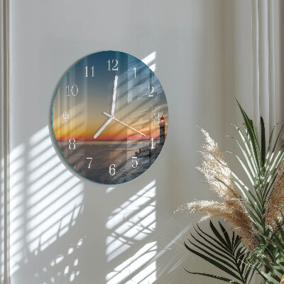 Horloge ronde Phare de la mer