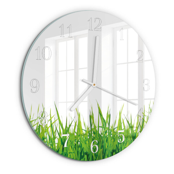 Horloge ronde Herbe