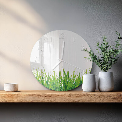 Horloge ronde Herbe