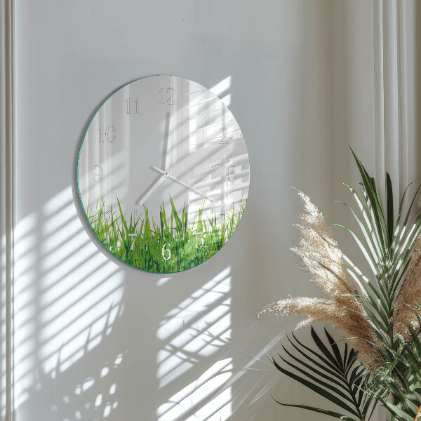 Horloge ronde Herbe