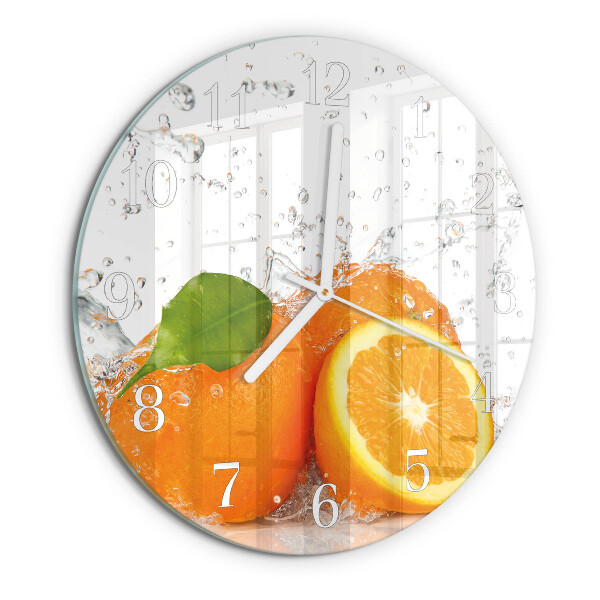 Horloge ronde Oranges