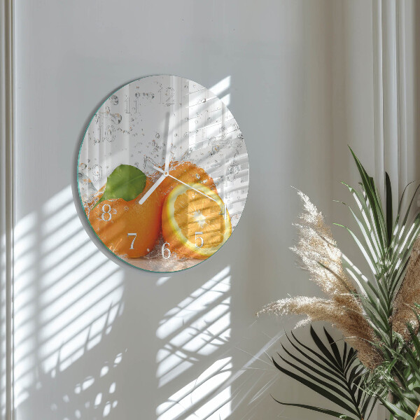 Horloge ronde Oranges