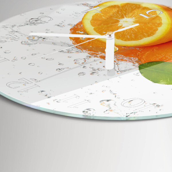 Horloge ronde Oranges