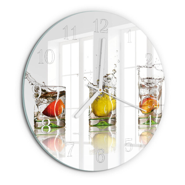 Horloge ronde Verres à fruits
