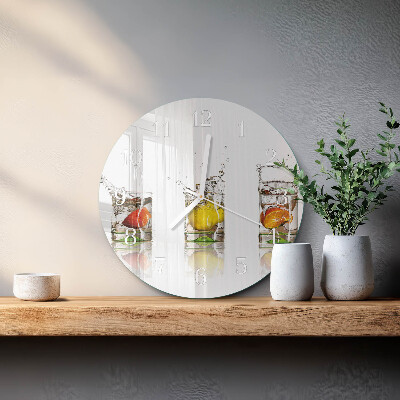 Horloge ronde Verres à fruits