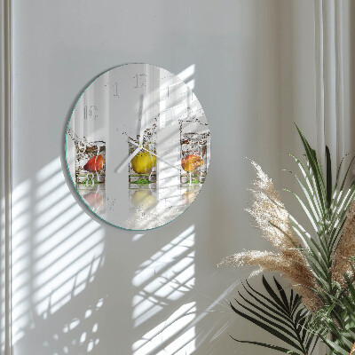 Horloge ronde Verres à fruits
