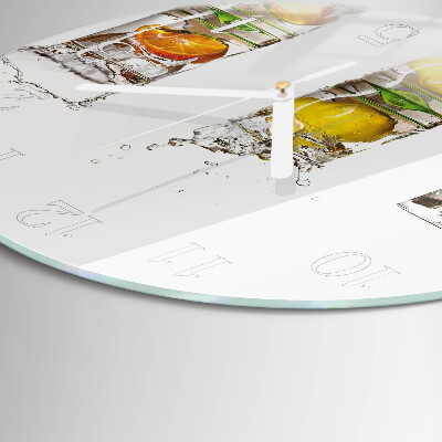 Horloge ronde Verres à fruits