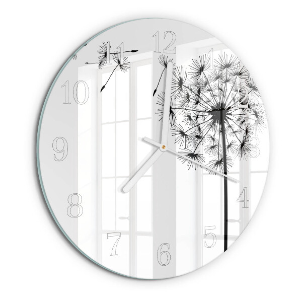 Horloge ronde Pissenlit