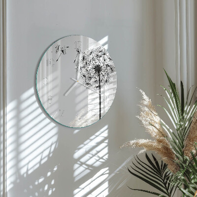 Horloge ronde Pissenlit