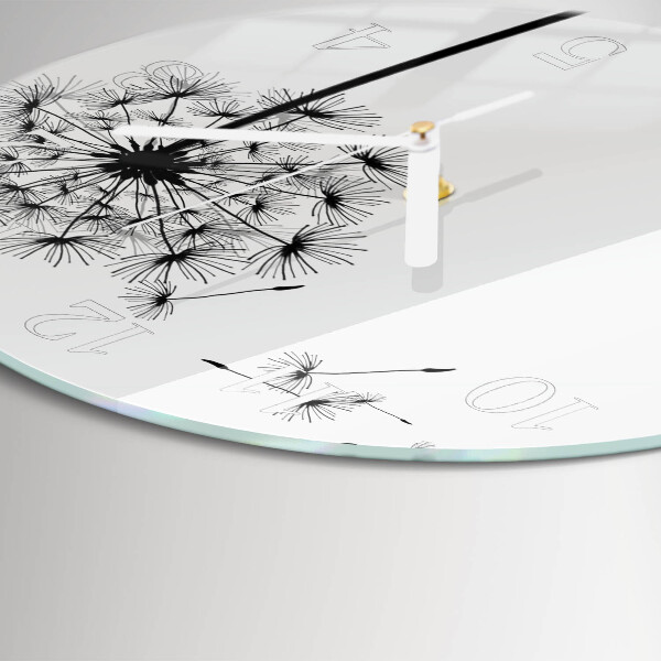 Horloge ronde Pissenlit