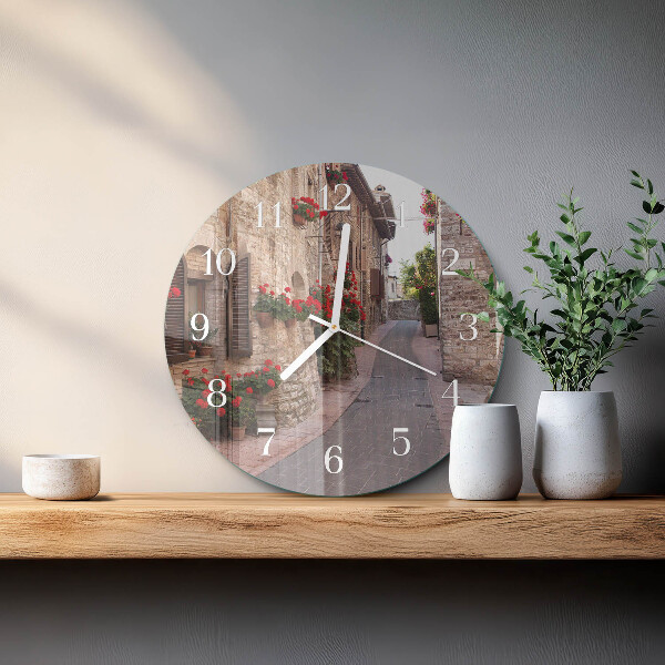 Horloge ronde Rue