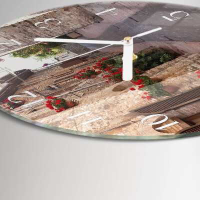 Horloge ronde Rue