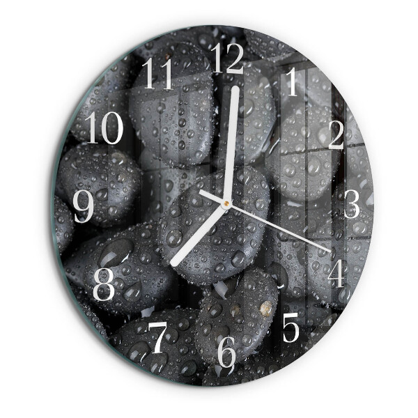 Horloge ronde Pierres Eau