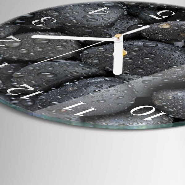Horloge ronde Pierres Eau