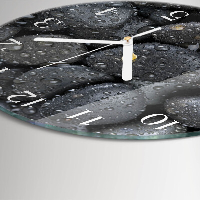 Horloge ronde Pierres Eau