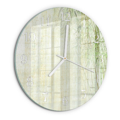 Horloge ronde Plante de bambou