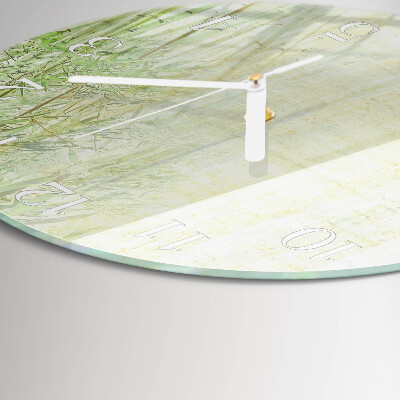 Horloge ronde Plante de bambou