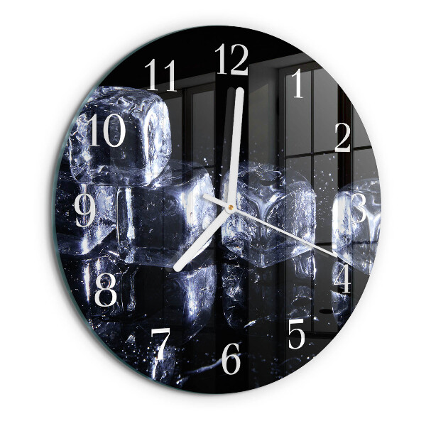 Horloge ronde Glaçons