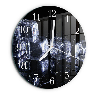 Horloge ronde Glaçons