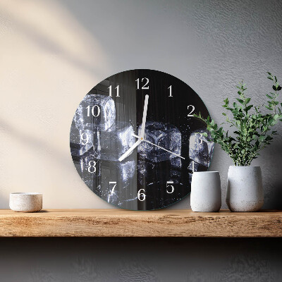 Horloge ronde Glaçons