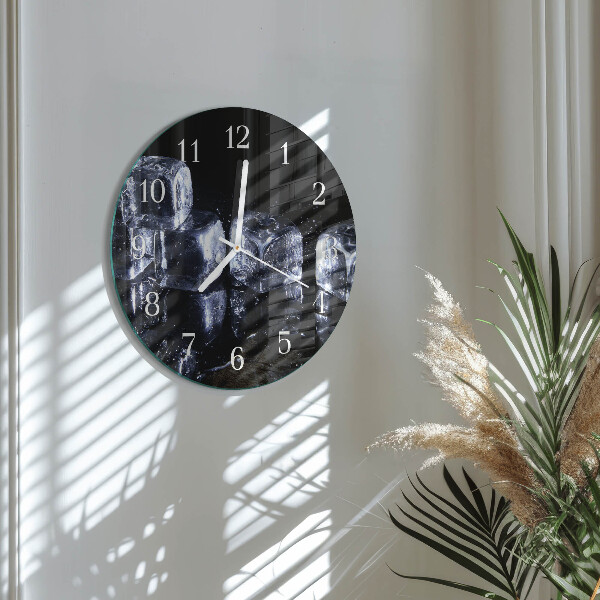 Horloge ronde Glaçons