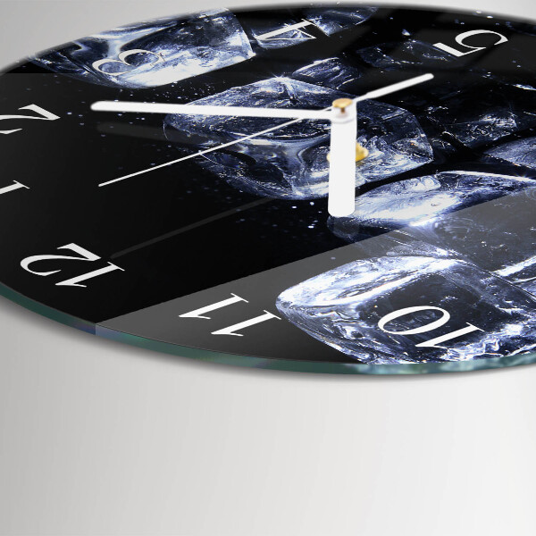 Horloge ronde Glaçons